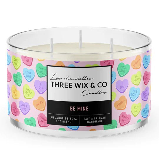 Chandelle de soya - Be Mine - Three Wix & Co