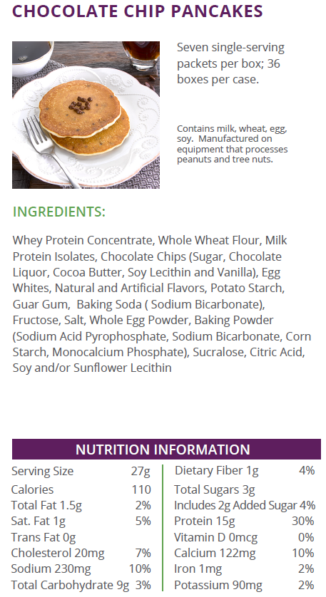 Crêpes protéinées aux pépites de chocolat - Health Wise