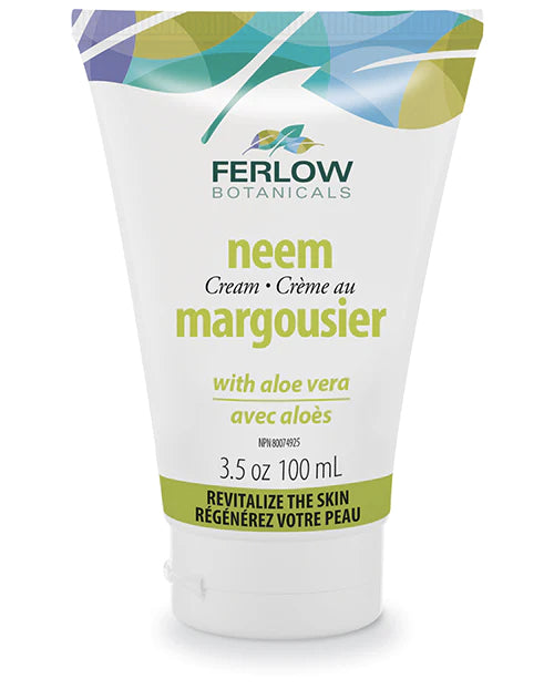 Crème au Margousier (Neem Cream) avec aloès - Ferlow Botanicals