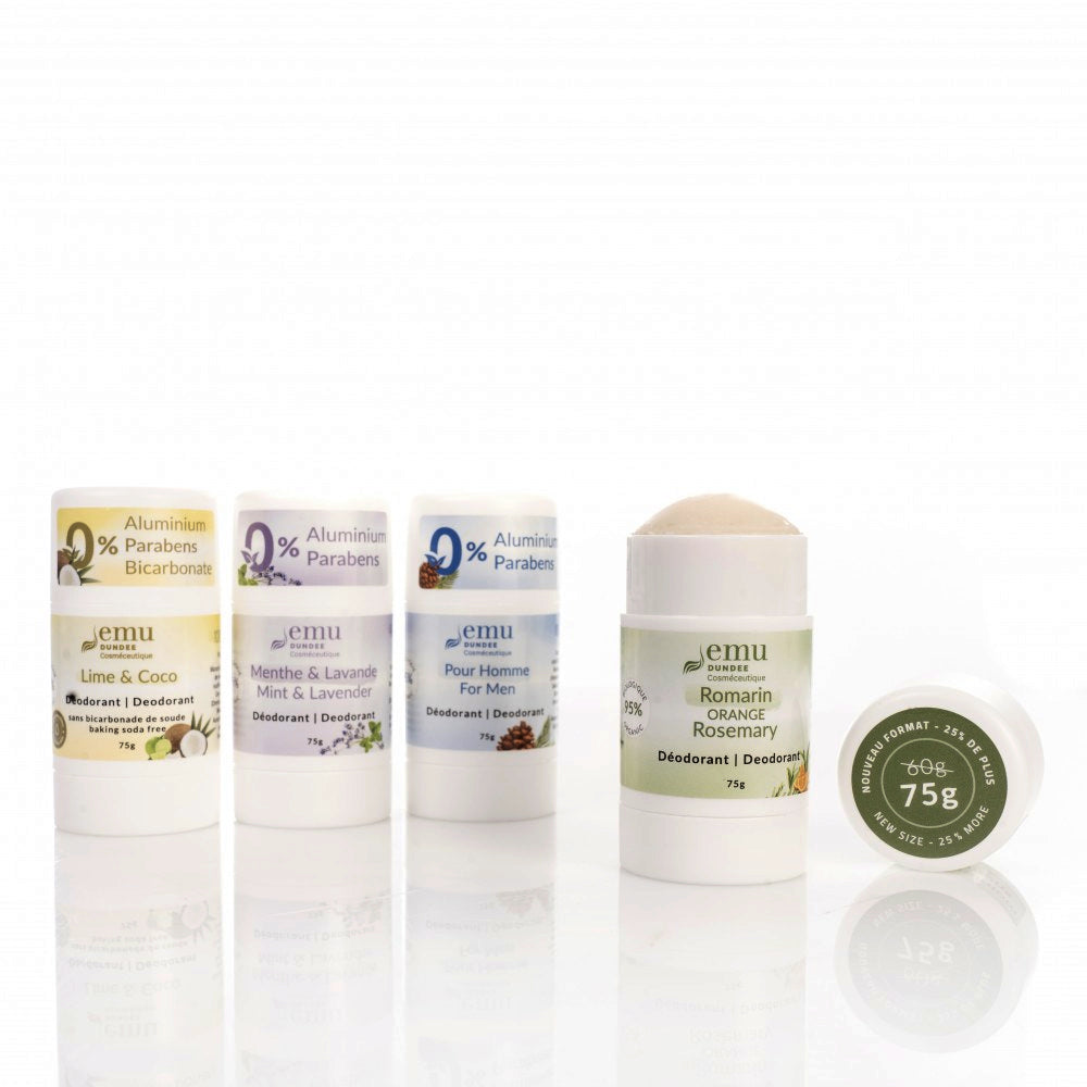 Déodorant naturel pour femmes - Lavande et Menthe - Emu Dundee - 75g