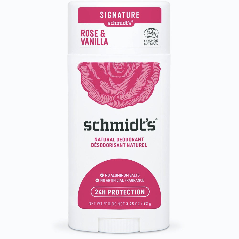 Désodorisant naturel - Rose et vanille - Schmidt's - 75g