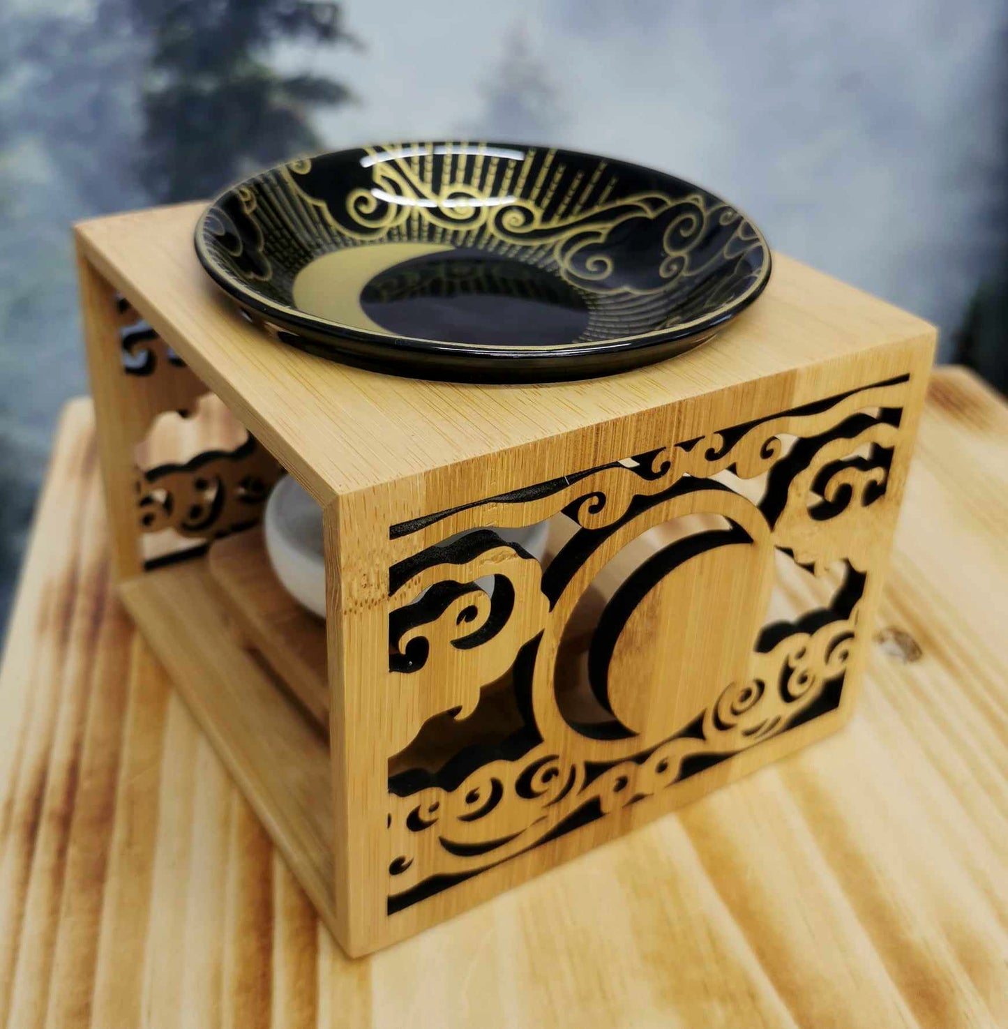 Diffuseur à huiles essentielles - Moonlight - Brûleur de cire - Comptoir Aroma