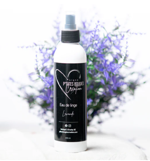 Eau de linge - Lavande - 230ml - P'tites Bougies Création