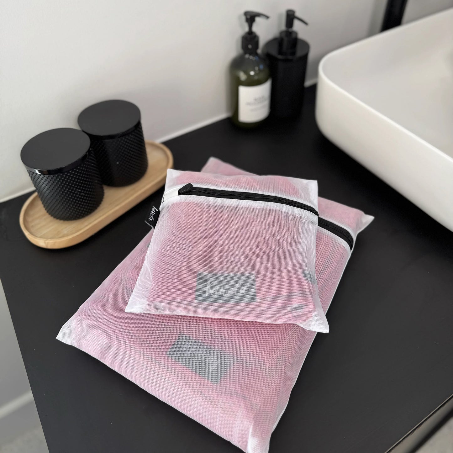 Ensemble Serviette de douche en microfibre + serviette à mains - Rosas - Kawelä