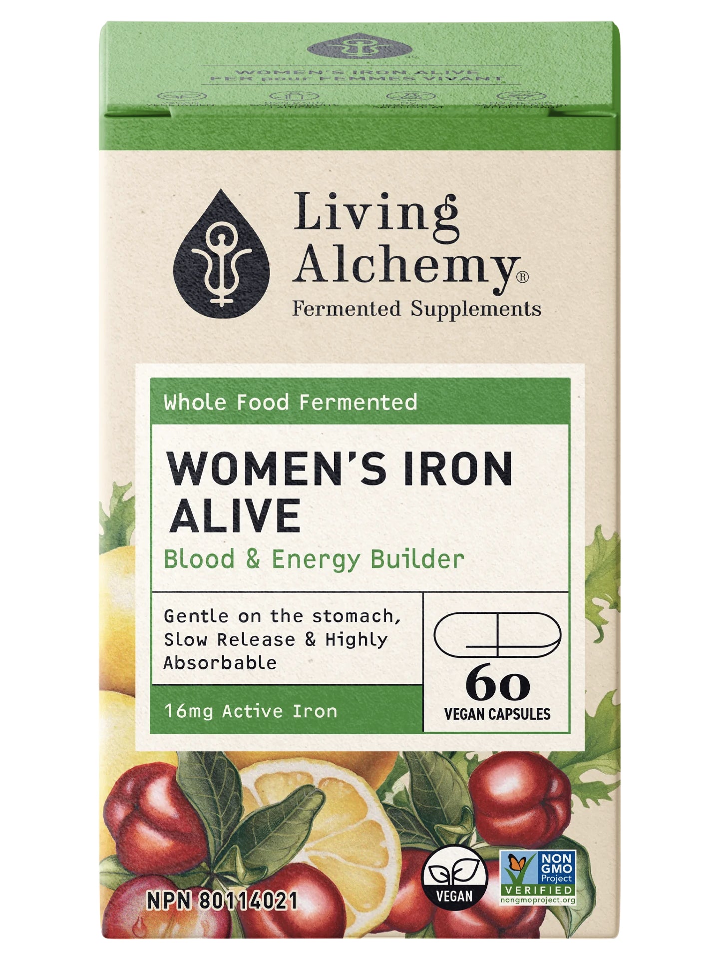 Fer Vivant pour femmes - Living Alchemy - 60 capsules