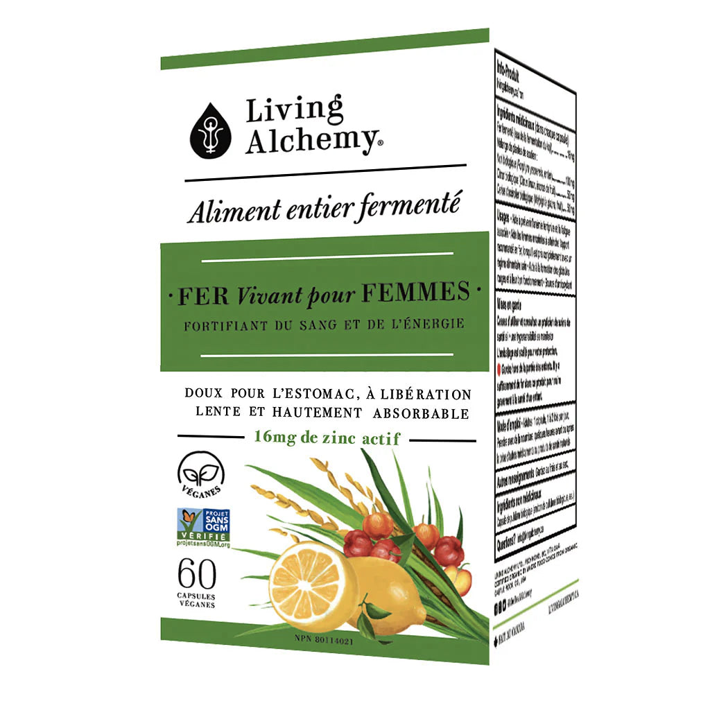 Fer Vivant pour femmes - Living Alchemy - 60 capsules