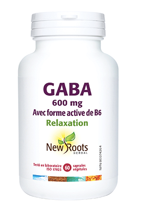 Gaba 600mg + B6 - New Roots - 60 capsules