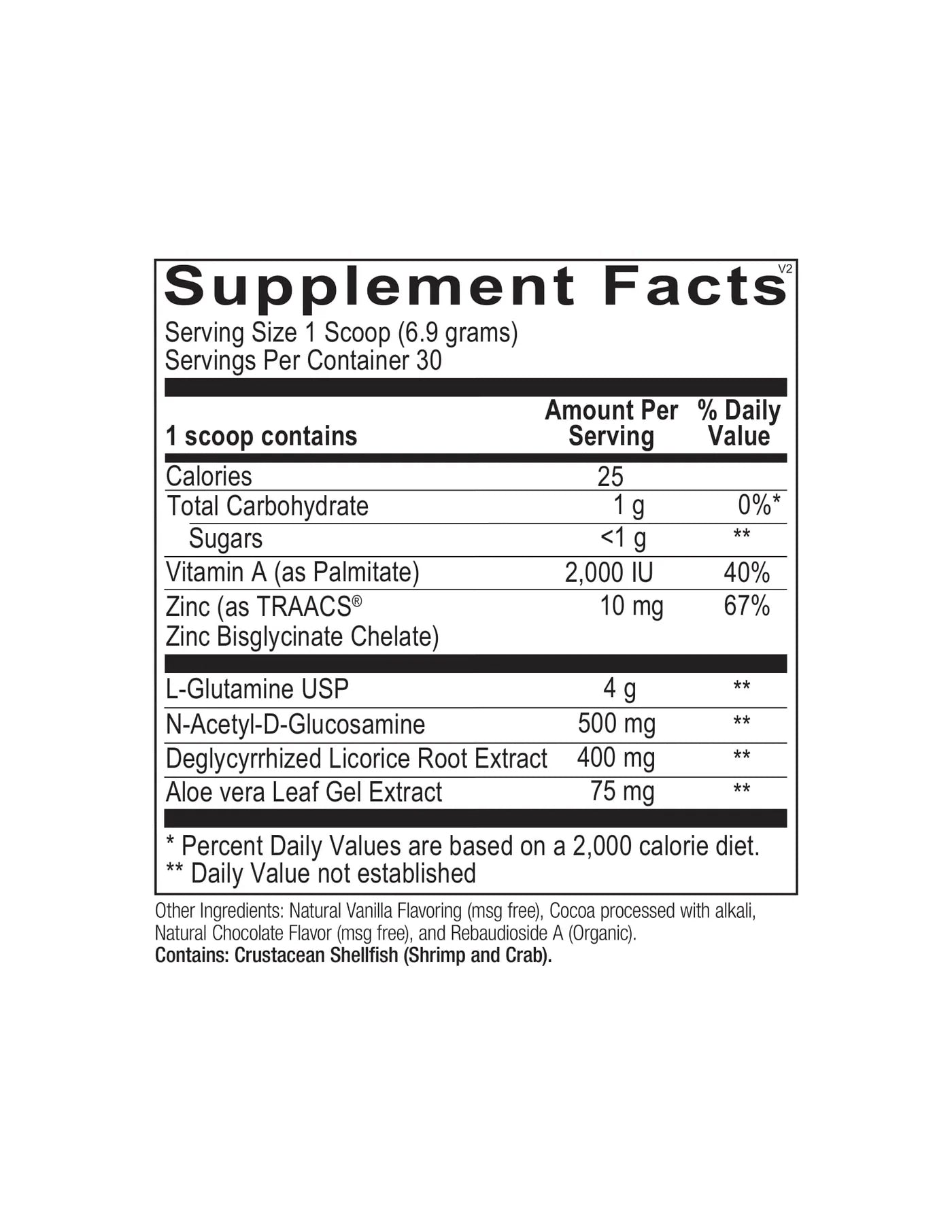 GlutaShield - Ortho Molecular Products - 207g poudre - Chocolat ou Vanille