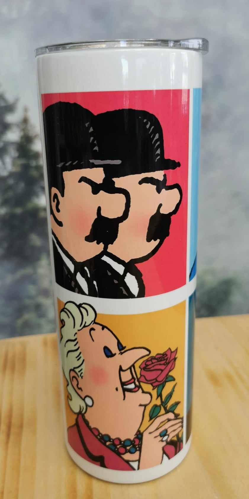 Gourde isotherme 20 Oz. - Tintin, Milou, capitaine Haddock - Professeur Tournesol