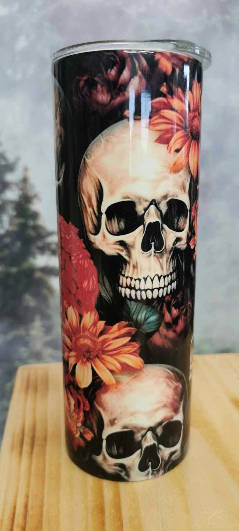 Gourde isotherme 20 Oz. -  Skull Flowers