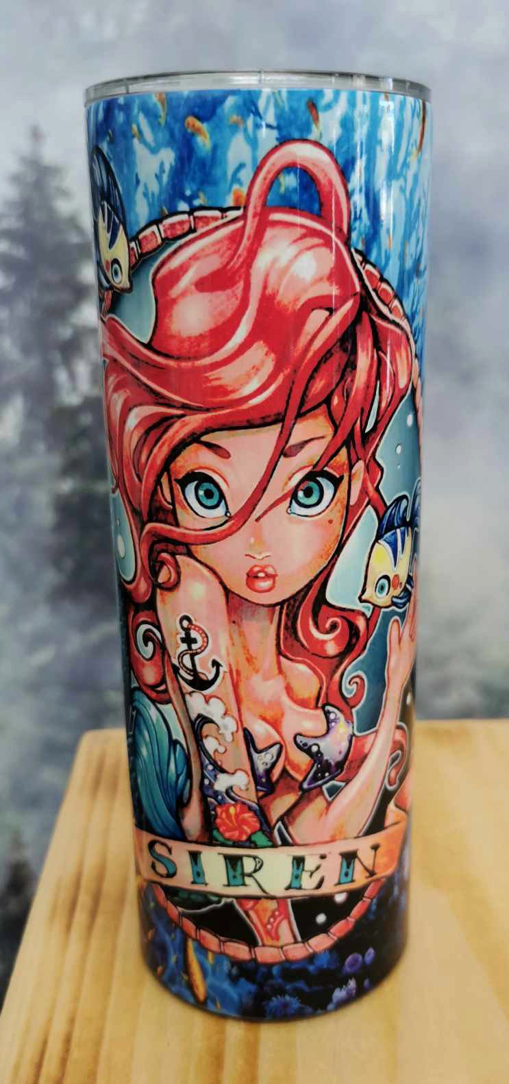 Gourde isotherme 20 Oz. - Petite sirène tatouée