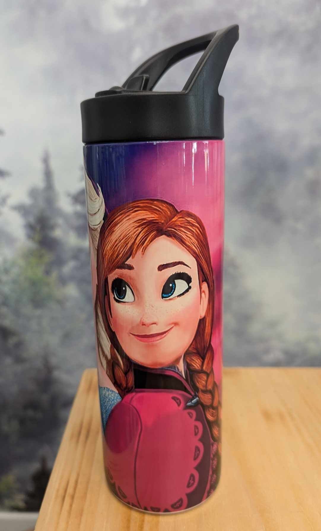 Bouteille isotherme sport 20 oz. - Elsa, Anna , Olaf