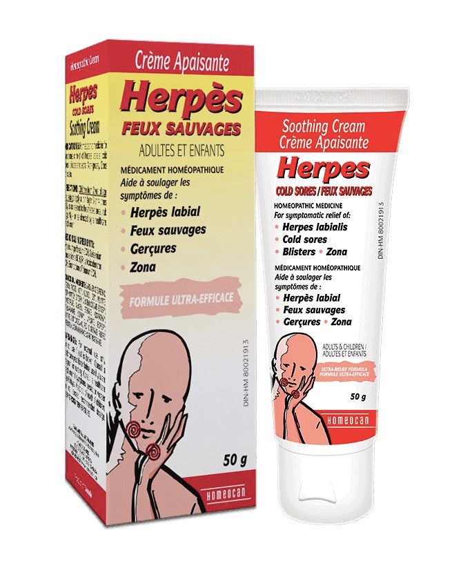 Crème Herpès - Feux sauvages - 50g - Homéocan