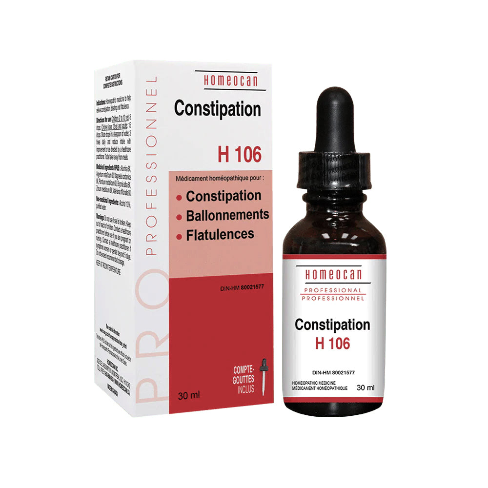 H106 - Remède homéopathique - Constipation, ballonnements, flatulences - Homeocan - 30ml