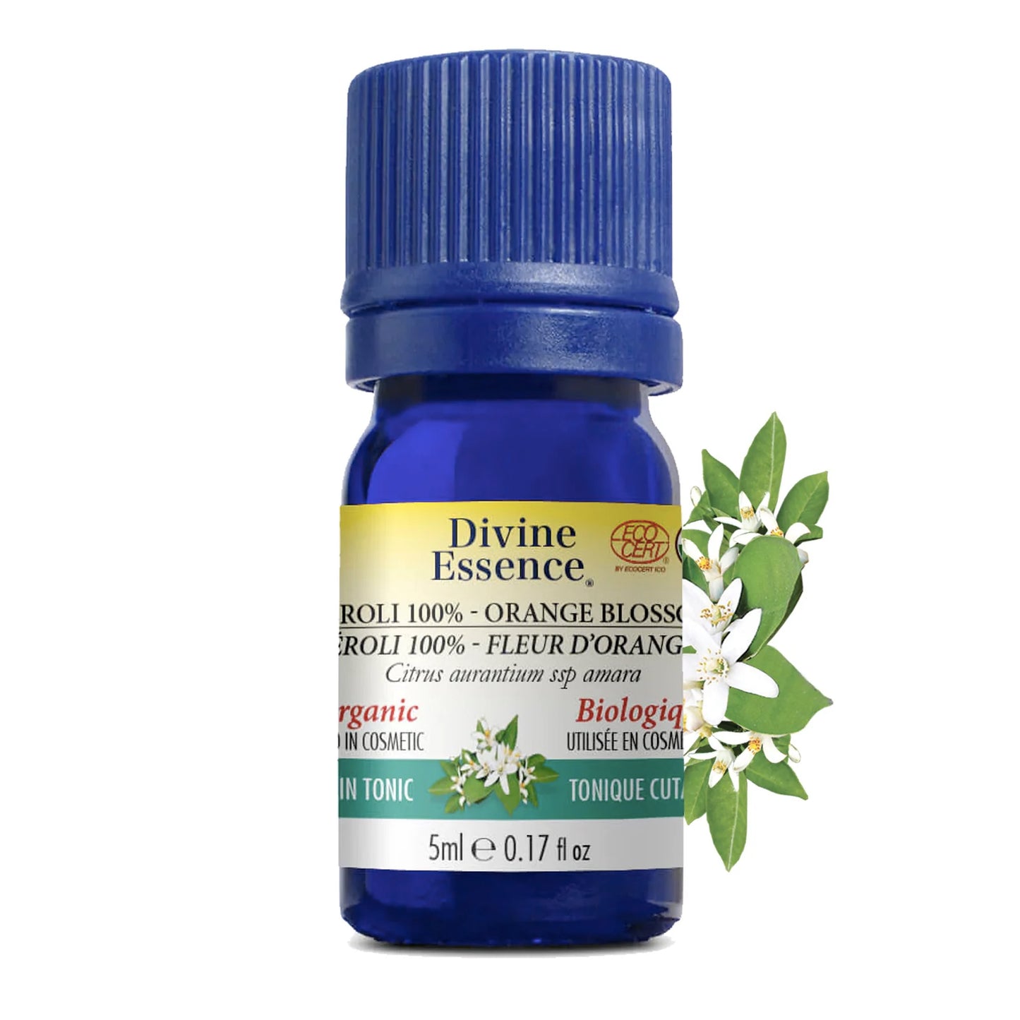 Huile Essentielle de Néroli 100% Fleur d'oranger - Biologique - Divine Essence - 5ml