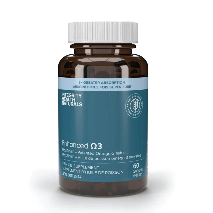 Enhanced Omega 3 - Absorption 3X supérieure - Integrity Naturals - 60 gélules