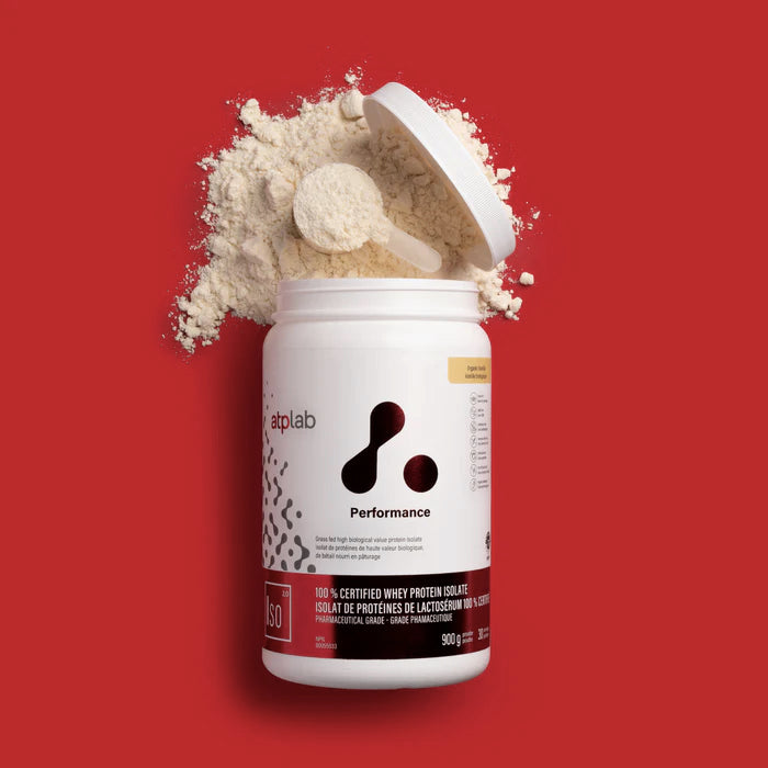 Isolat de protéines de lactosérum - Atp Lab - Chocolat ou Vanille ou Fraise - 30 portions (900g)