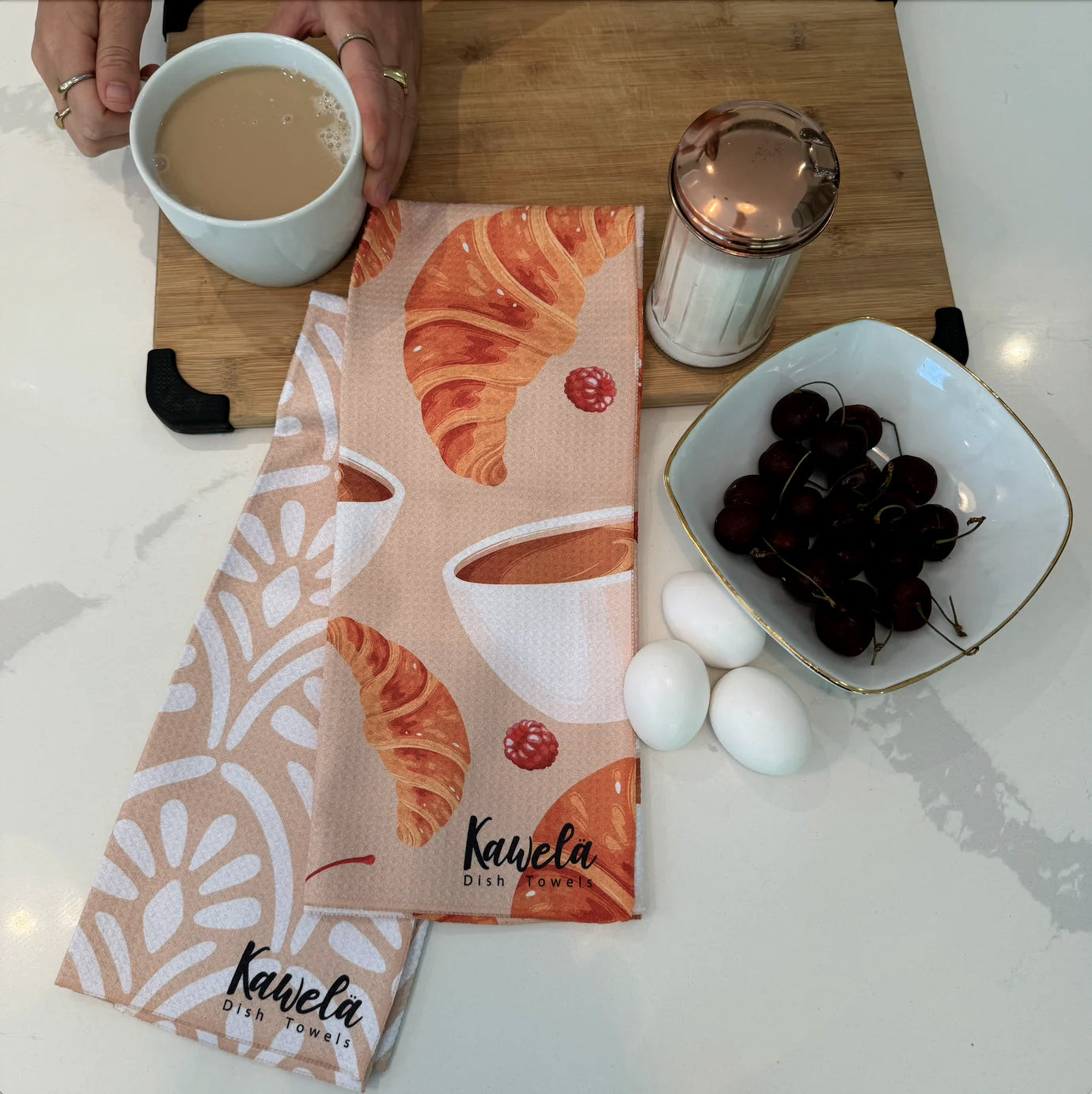 Linges à Vaisselle en microfibre - Marseille - Kawelä - Paquet de 2