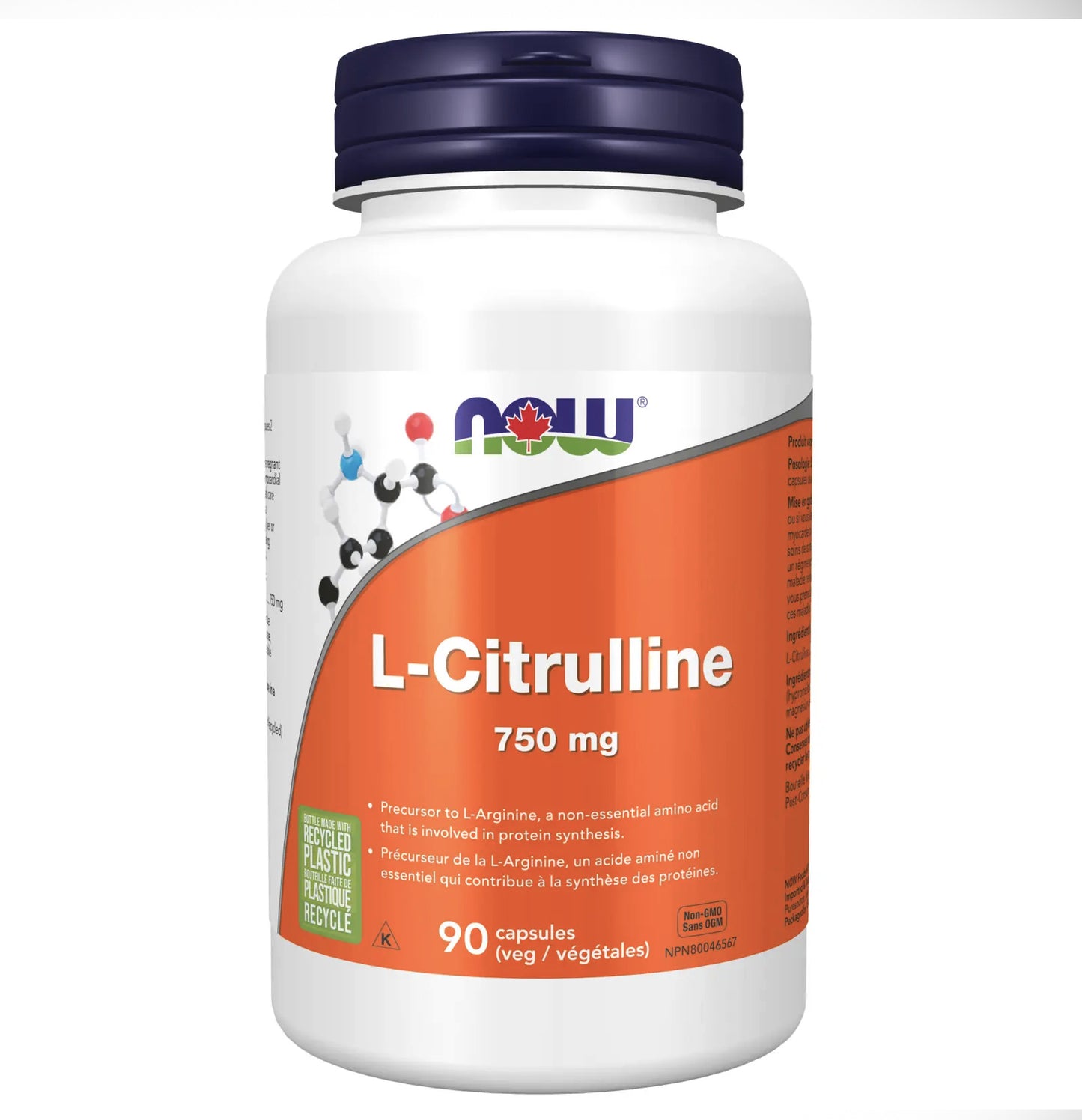 L-Citrulline - 750mg - Now Foods - 90 capsules