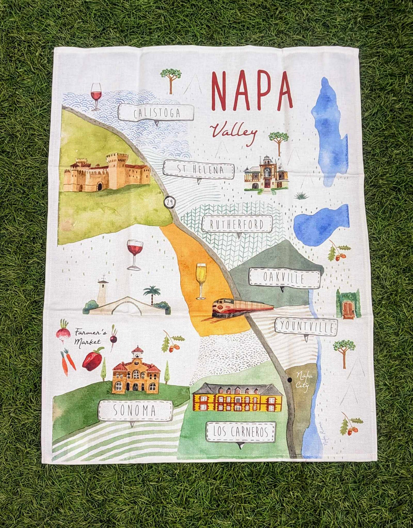 Linge à vaisselle 100% coton - Napa Valley