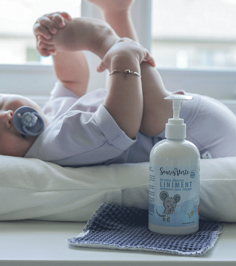 Liniment - Nettoyant sans rinçage - Souris Verte - 350ml