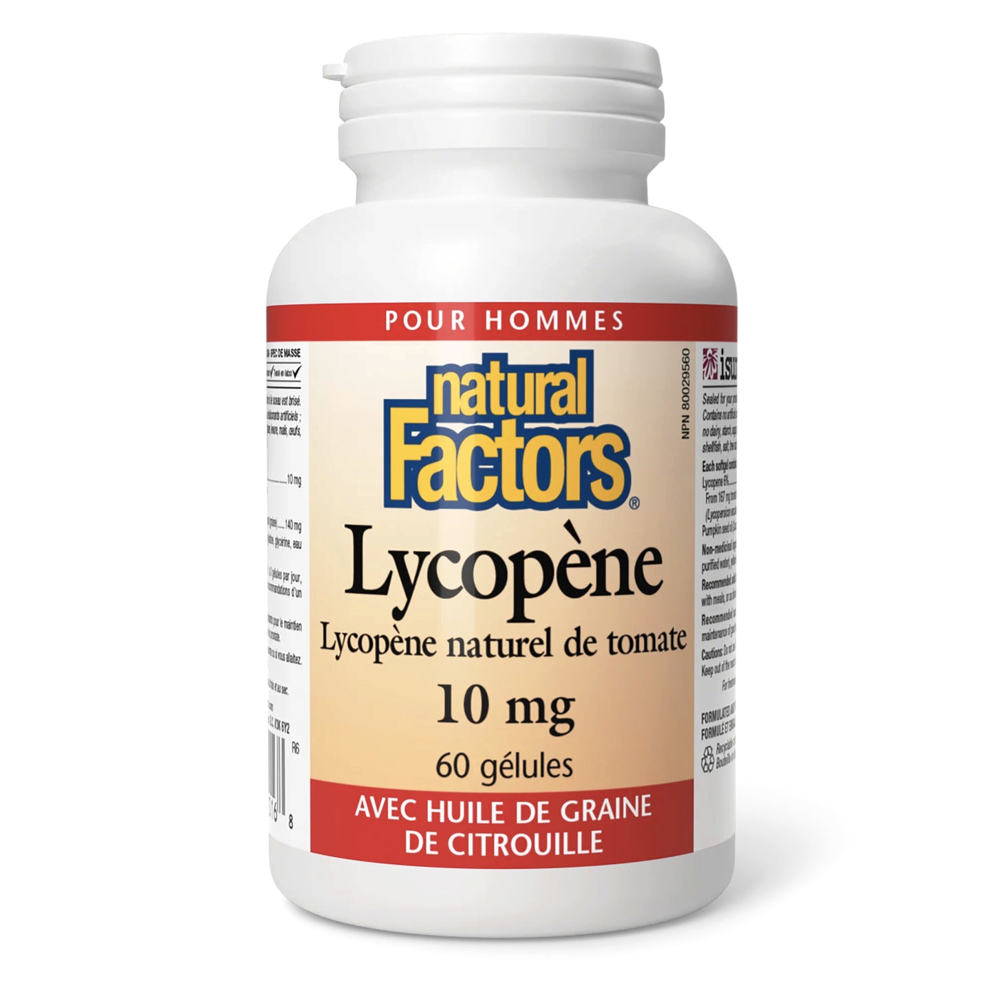 Lycopène - 10mg - Natural Factors - 60 gélules