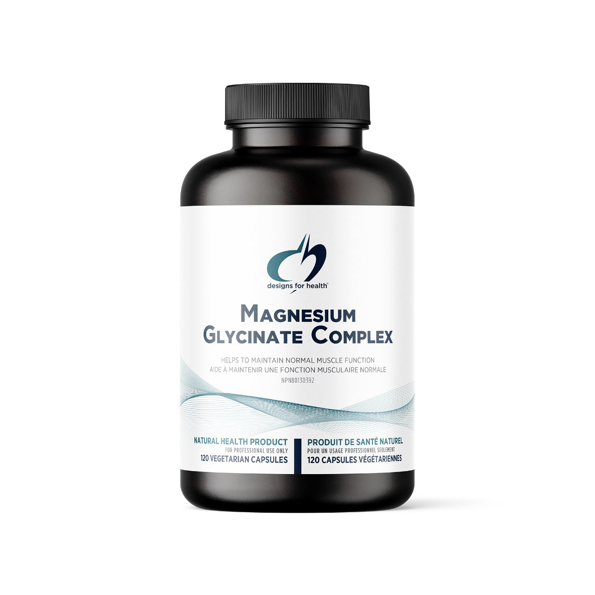 Magnésium Glycinate Complex - Designs for health - 120 capsules