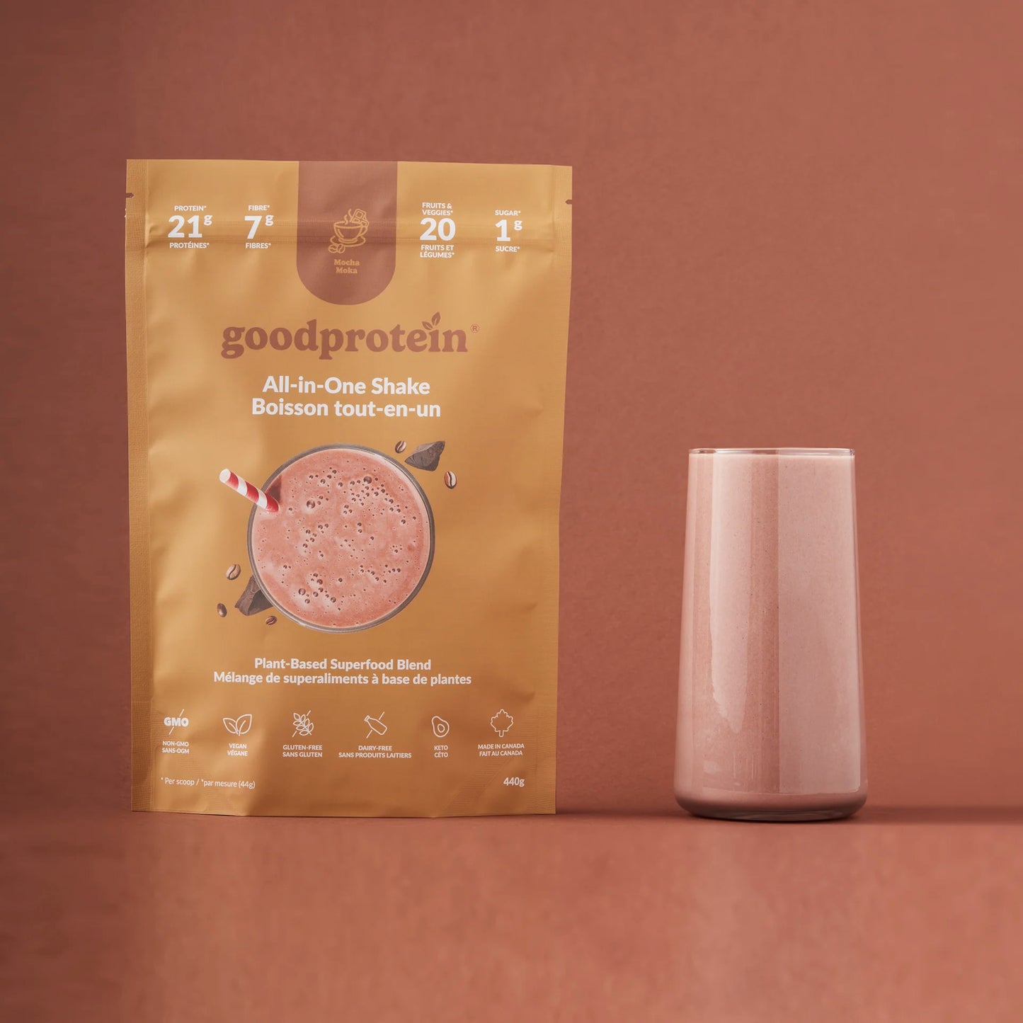 Protéines végétales - Mocha (Moka) - Good Protein - 2 formats