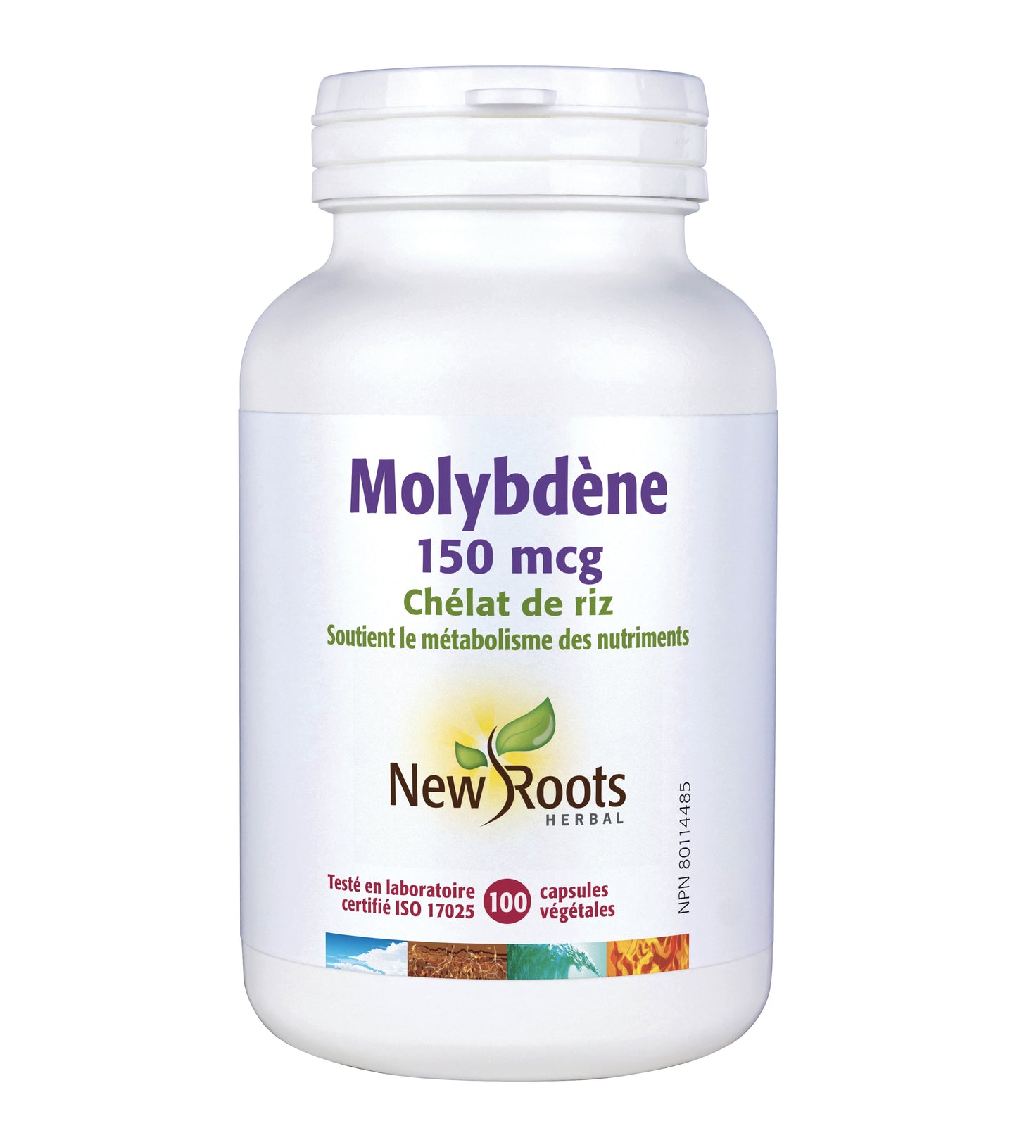 Molybdène 150mcg - New Roots - 100 caspules
