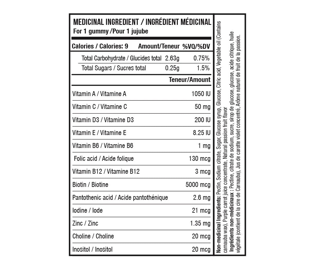 Diva - Nova Pharma - 60 jujubes de biotine