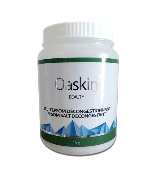 Sel de bain (Epsom) - Décongestionnant - Oaskin - 1kg