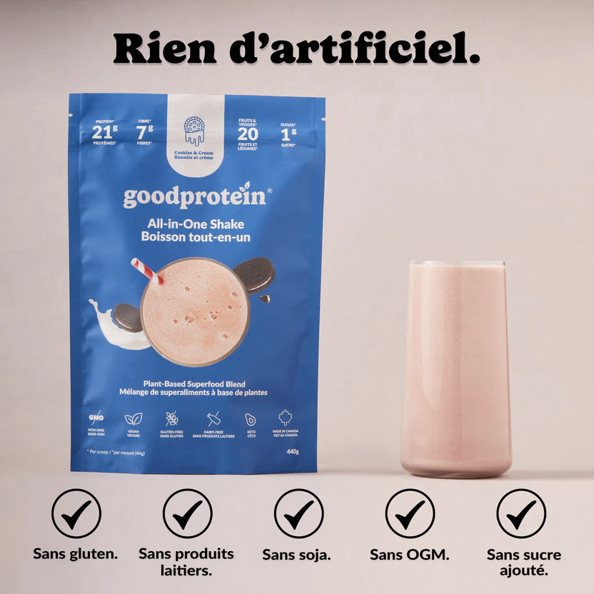 Protéines végétales - Boisson tout-en-un - Good Protein - 2 formats