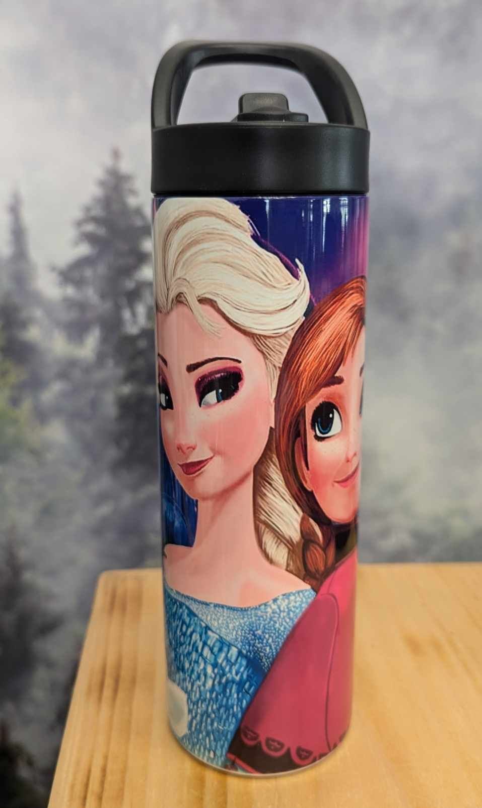 Bouteille isotherme sport 20 oz. - Elsa, Anna , Olaf