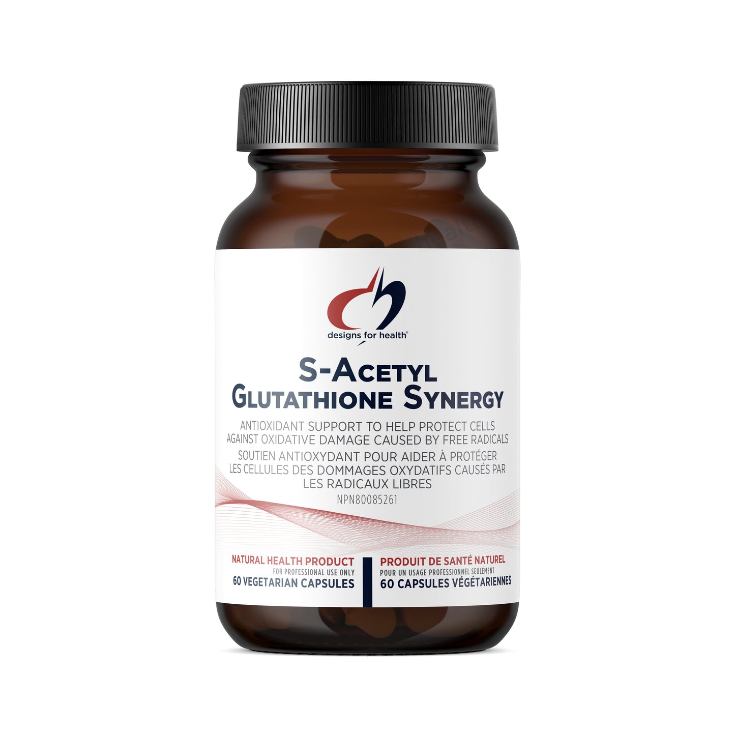 S-Acetyl-Glutathion Synergy - Designs for Health - 60 capsules