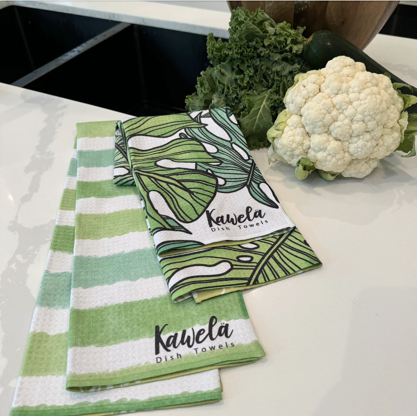 Linges à vaiselle en microfibre - Kawelä - Sacramento - Paquet de 2