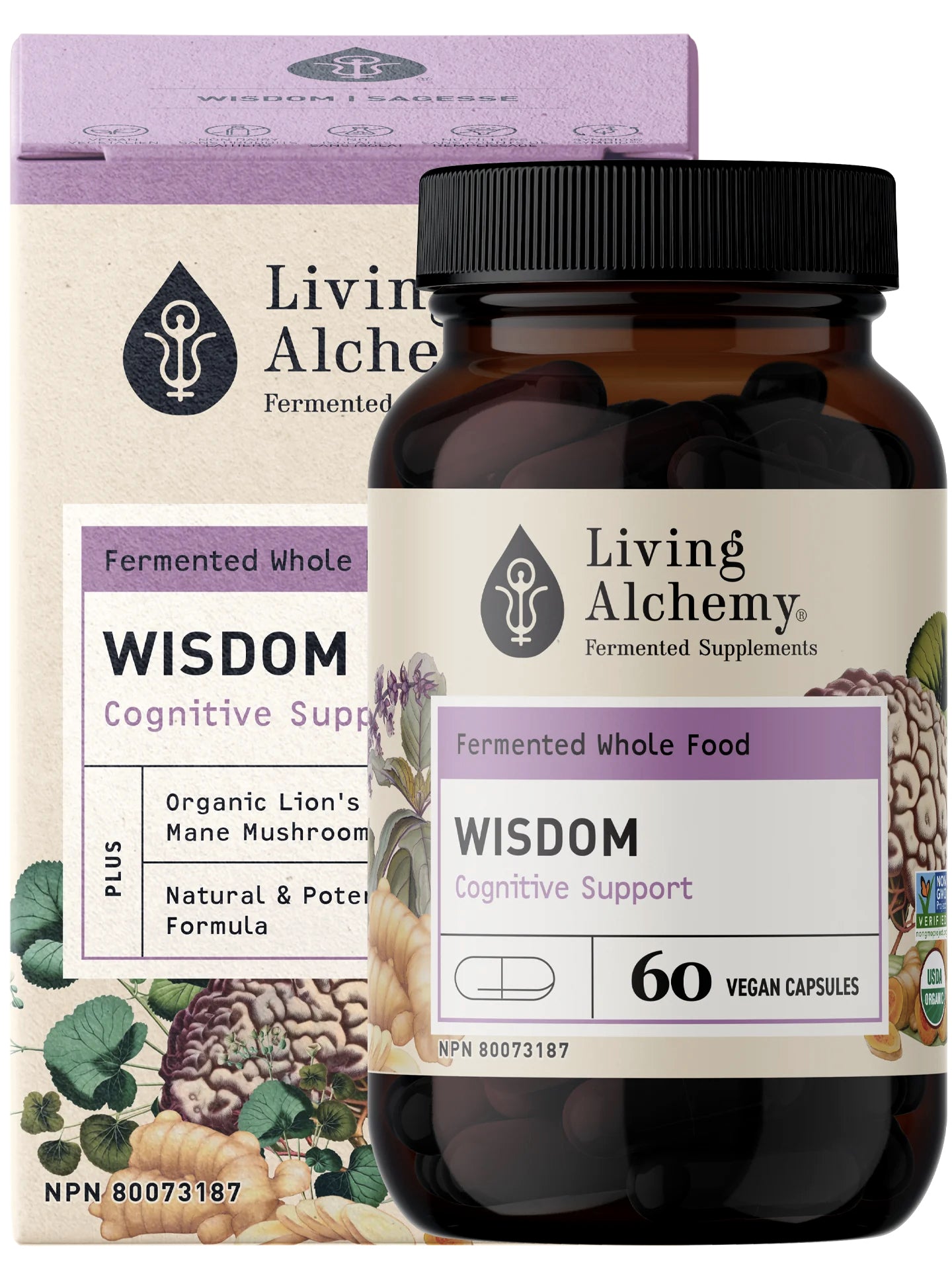 Sagesse - Soutien cognitif - Living Alchemy - 60 capsules