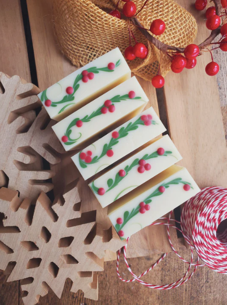 Savon thé vert et fruits rouges - Joyeux Noël - Clé à Vie