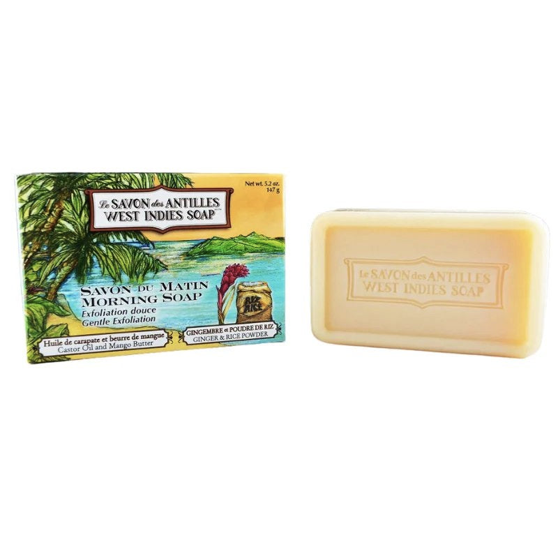 Savon des Antilles - Savon du Matin - Gingembre et Poudre de riz - 147g