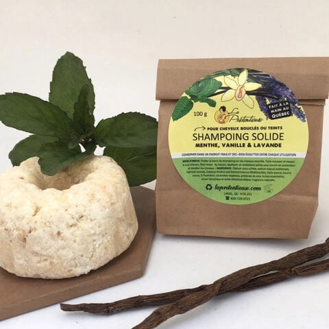 Shampoing solide - Menthe, vanille et lavande - 100g