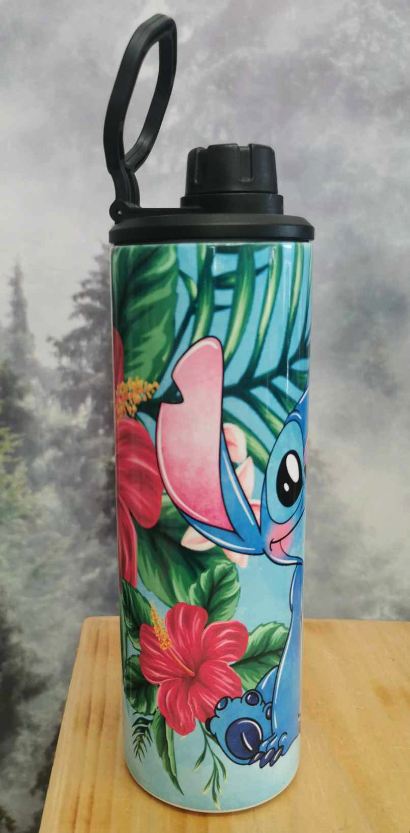 Gourde isotherme sport 20 oz. - Stitch Hibiscus