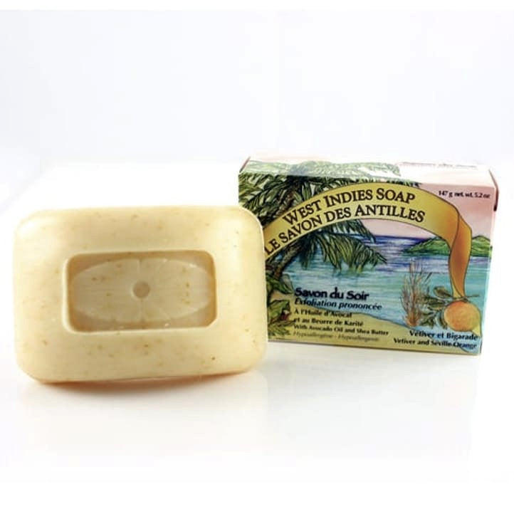 Savon des Antilles - Vétiver et Bigarade - Savon du soir - Exfoliation prononcée - 147g