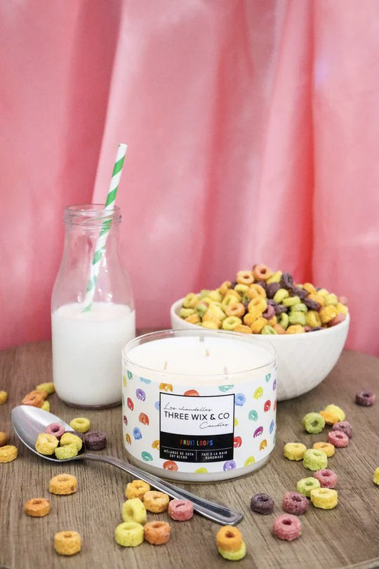 Chandelle de soya - Fruit Loops - Three Wix & Co