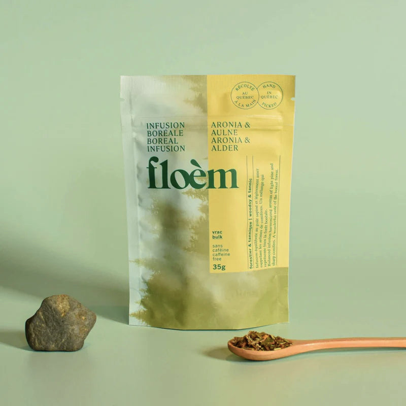 Tisane / Infusion boréale sans caféine - Aronia & Aulne - Floèm - vrac 35g