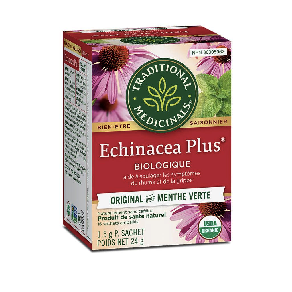 Tisane Echinacea Plus Biologique Original + Menthe Verte - Traditional Medicinals - 16 sachets