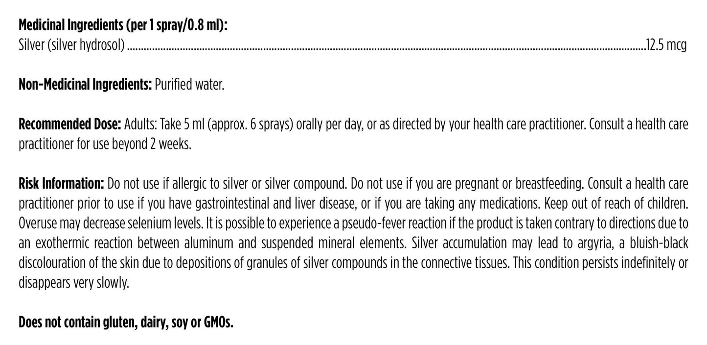 SilverPure Spray (argent) - Designs for Health - Vaporisateur 118ml