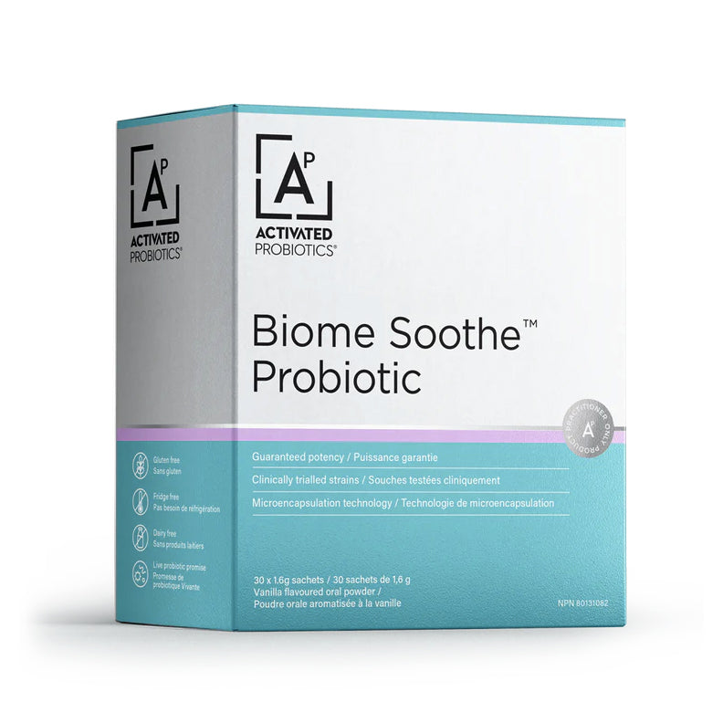 Biome Soothe Probiotic - Activated Probiotics - 30 sachets de 1,6g