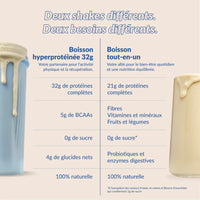 Boisson hyperprotéinée 32g - Vanille française - Good Protein - 2 formats (470g - 940g)
