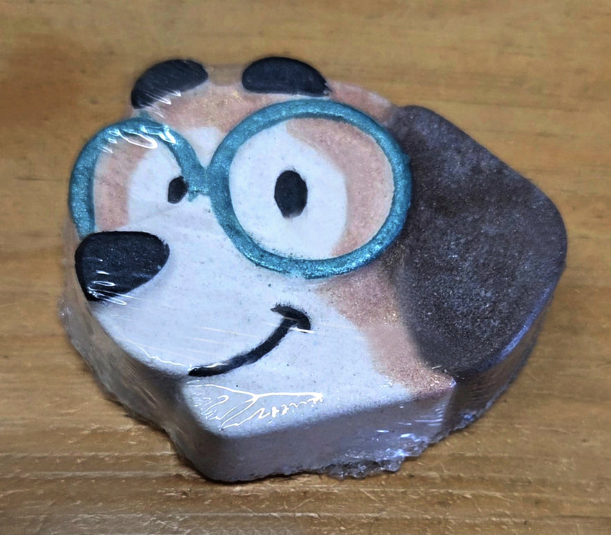 Bombe de bain effervescente - Chien à lunettes