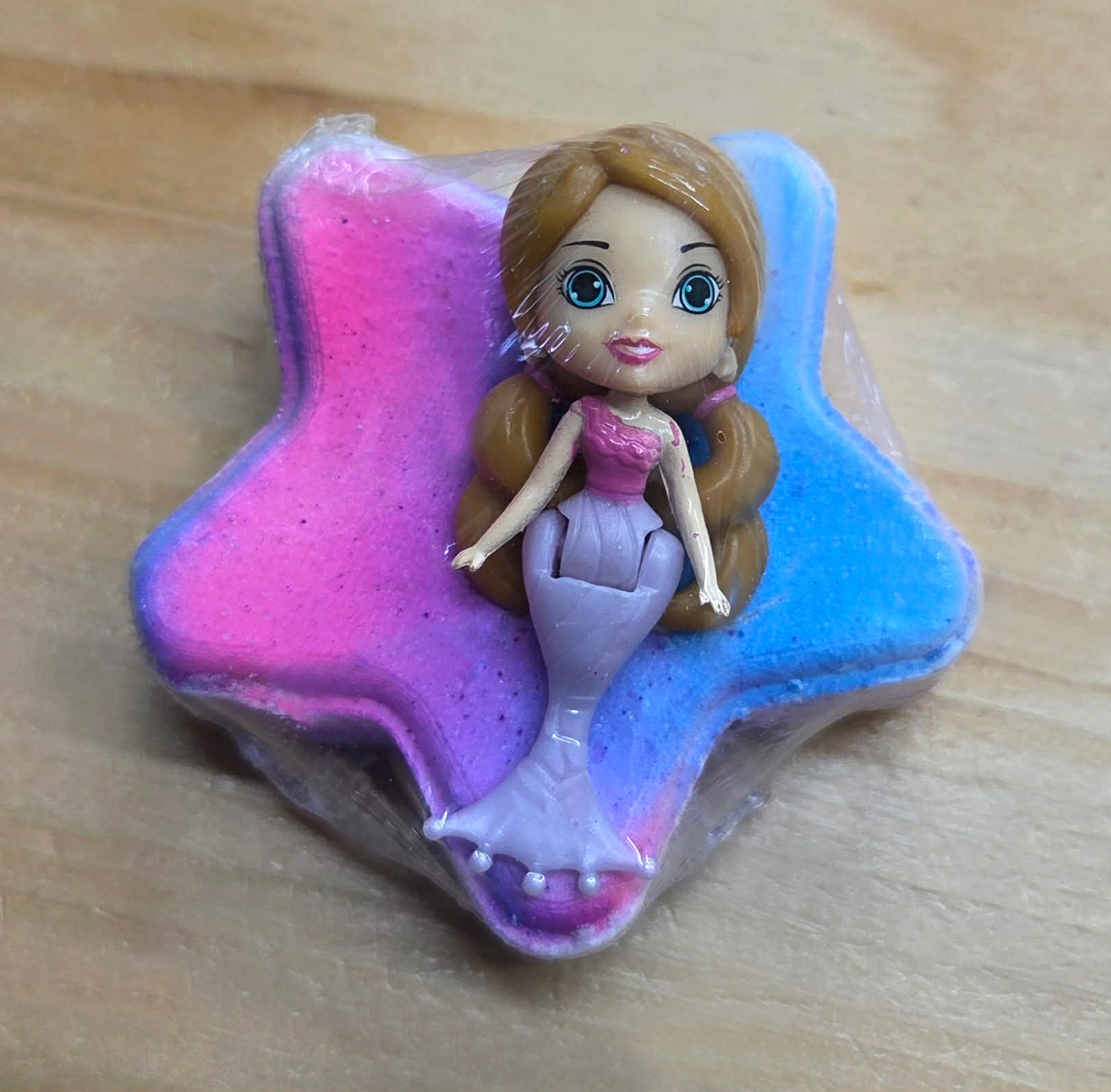 Bombe de bain effervescente - Tranche de fruits - Étoile avec jouet Sirène