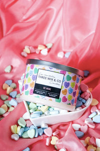 Chandelle de soya - Be Mine - Three Wix & Co